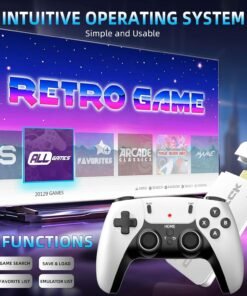 Exclusive for New Users：BADGOAL 2025 New Retro Game Console, Nostalgia Gaming Stick, Classic Video Games with 4K HDMI, 20,000+ Games and 19 Emulators, Upgraded Dual 2.4G Wireless Controllers 64GB