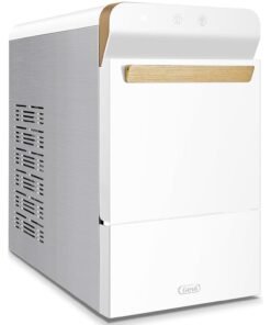 For new users only [Only ฿49.99]: Gevi V2.0 Tabletop Flake Ice Maker, Ultra-Quiet, White, Auto-Clean, Chewable Ice Cubes, Produces 38 lbs of Ice per Day, Energy Saving