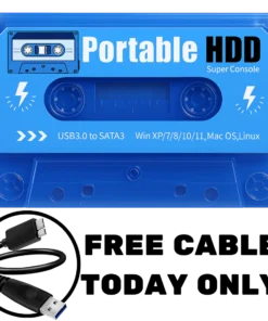 While Stocks Last：2025 New RetroDisk™: 200+ Game Consoles, 114,000+ Games, Includes Free 2.4G Wireless Controller