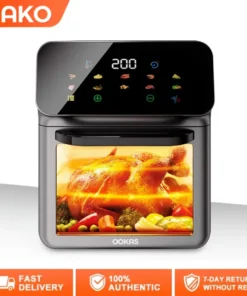 YAKO 10L Air Fryer Multi-function Touch Screen Convection Toaster TimerBreakfast Machine